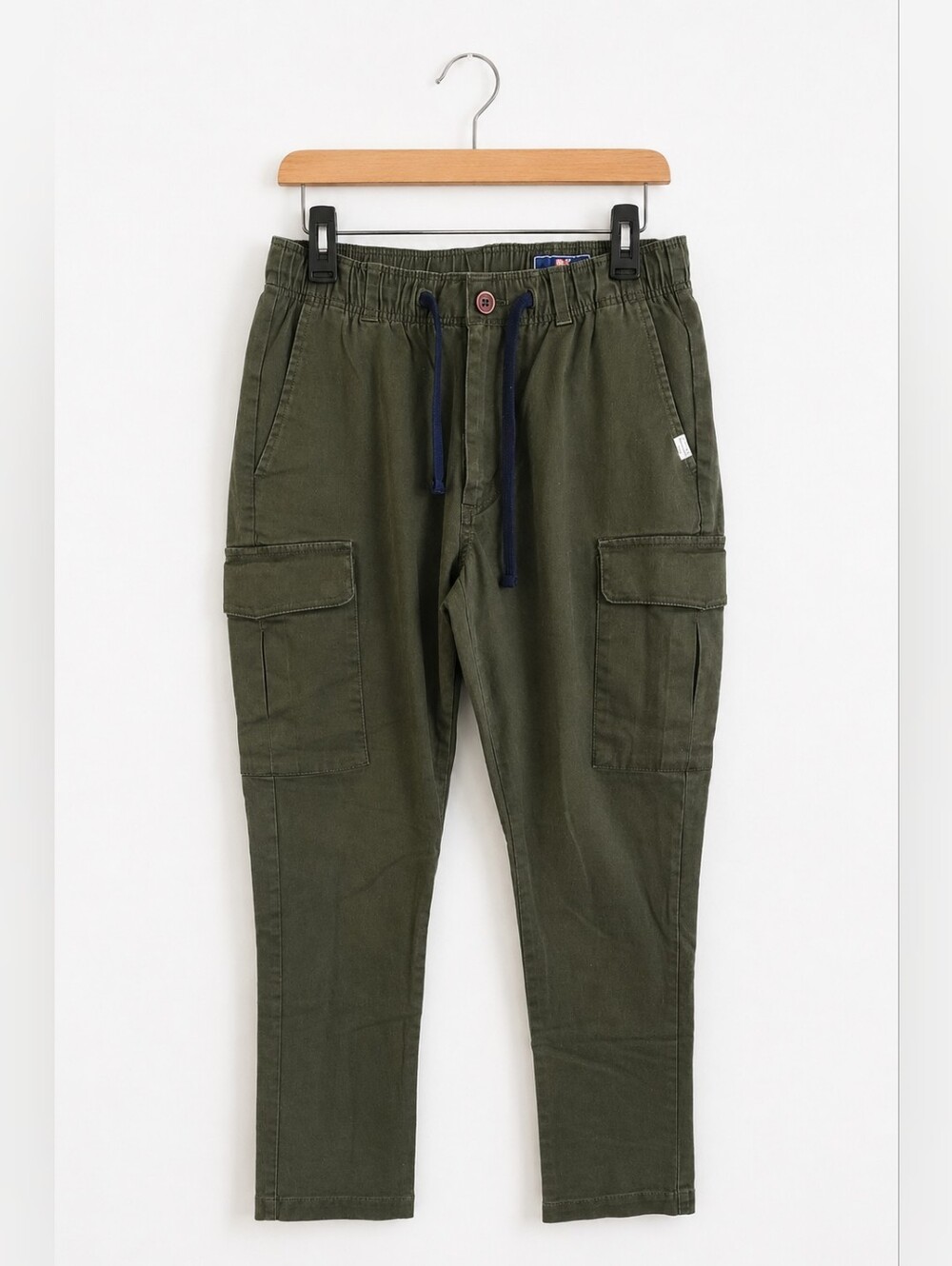 Vineyard Vines Mens XS Stretch Cargo Pants Olive Green Drawstring